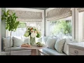 Olive Buttercream Autumn Styling with Elegant Kitchen Curtains to Match