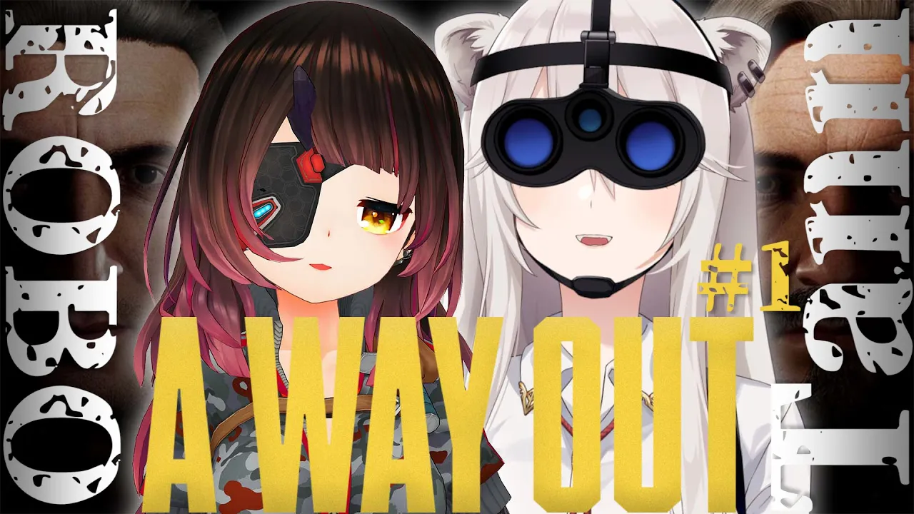 【A WAY OUT】英語でも #ろぼたん は脱獄できます💯【ホロライブ/ロボ子さん・獅白ぼたん】