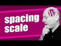 WordPress theme json units and spacing scale