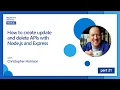How to create update and delete APIs with Node js and Express 21 of 26 Node js for Beginners