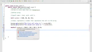 CS111 Ch 6 - Arrays