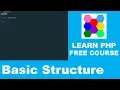 Learn PHP - Part 3 PHP Basic Structure
