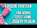 Firework effects using Jquery plugin