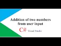 Addition of two numbers from user input in C