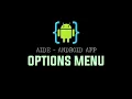 AIDE Android App - Options Menu