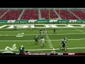 NCAA 14 Operation Sports Sliders - Nice CPU QB Scramble TD