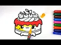 Unleash Your Creativity Color a Beautiful Cake with Me