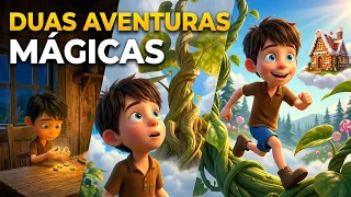 2 CONTOS | João e o Pè de Feijão + João e Maria (Hansel e Gretel) | Desenho Animado