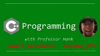 C Tutorial smart pointers unique - ptr Use these to automatically free your memory
