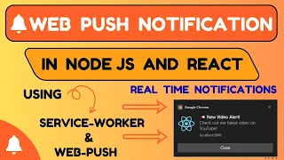 React Node js Web Push Notifications Tutorial Send Real-Time Browser Alerts using Web Push API