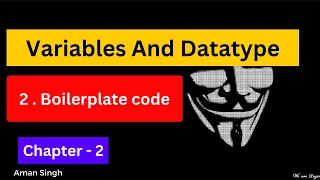 Boilerplate code In Java Chapter - 2 Java Placement Course