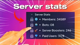 CREA contadores EN tu SERVER de DISCORD con SERVER STATS tutorial rapido y sencillo