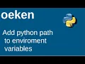 Set python path to enviroment variables