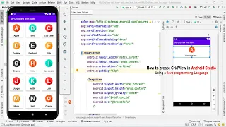 How to create GridView in Android Studio Using a Java Programming Language