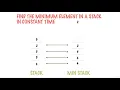 Find The Minimum Element In A Stack In Constant Time