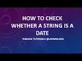How to use IS DATE Function in Tableau
