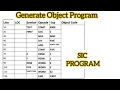 SIC Program Solved Example
