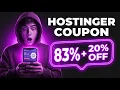 Hostinger Coupon Code 2026 Save 83 OFF Extra 20 Discount