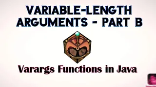 Variable - Length Arguments Varargs Functions in Java