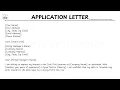 LETTER TEMPLATE How To Write An APPLICATION LETTER Step by Step Guide Writing Practices