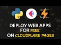 Deploy Python Web Apps for FREE on Cloudflare Pages Flet