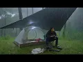Download Lagu Long Heavy Rain Camping - Solo Camping in Long Heavy Rain