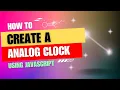 Build a Stylish Analog Clock using HTML CSS JavaScript Real-Time Clock Animation