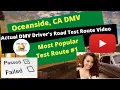 Oceanside DMV ACTUAL TEST ROUTE 1 Behind the Wheel CA Drivers Ed License Road Exam Course California