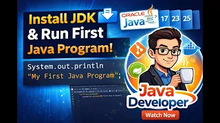 How to install Java on windows 11 Install latest Java version JDK 25 and Run First Java Program