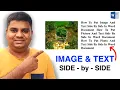 How To Put Text And Image Side By Side In Word