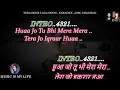 Tera Hone Laga Hoon Karaoke With Scrolling Eng