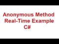 Anonymous Method Real-Time Example in C CSharp Anonymous Method Dot Net Tutorials
