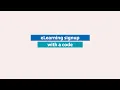 eLearning Signup with a Code