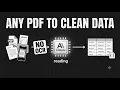 Turn Any PDF Into Clean Structured Data With AI No OCR You Define the Fields Claude