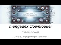 mangadex-downloader CWE-20 Improper Input Validation