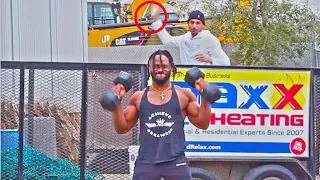 throwing water balloons at people prank part 2 