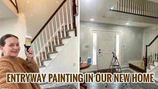 DREAM HOME Entryway Painting Sherwin Williams Alabaster