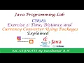 Java Lab Ex 2 Currency Converter Distance Converter Time Converter CS8383 RK Keynotes