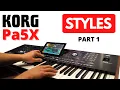 Lagu KORG PA5X | 7 AMAZING STYLES - Part 1 |4K