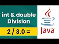 int and double Division Java Tutorial