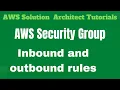 AWS Security Groups to create or edit security groups in AWS