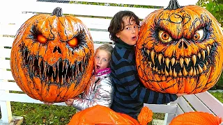 Celui qui ouvrira la PLUS MOCHE CITROUILLE de Halloween GAGNE