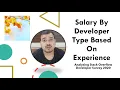 Salary By Developer Type Based On Experience Analyzing Stack Overflow Developer Survey 2020