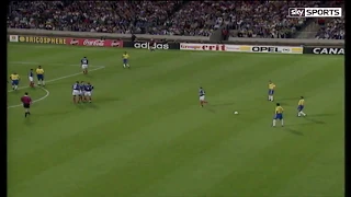Roberto Carlos Incredible Free Kick France 1997 Sky Sports English Commentary HD 