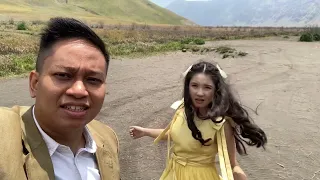 behind the scene syuting video klip ada by pinky awahita