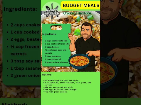 🍚 Chicken Fried Rice #recipe #budgetmeals