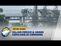 Lagu Stadion Pakansari Cibinong Diserang Angin Kencang, Pengunjung Kocar Kacir Selamatkan Diri