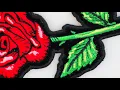 P6545 Red Rose Patch