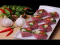 Download Lagu Nem chua - Fermented Beef Roll - Cách làm nem chua đơn giản, thật ngon | Bếp Nhà Diễm |