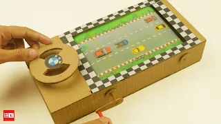 How To Make Car Racing Desktop Game From Cardboard 